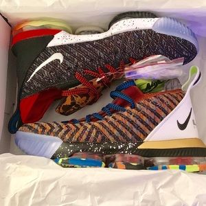 LeBron 16 What The?! 1 Thru 5 Multicolor Sneakers